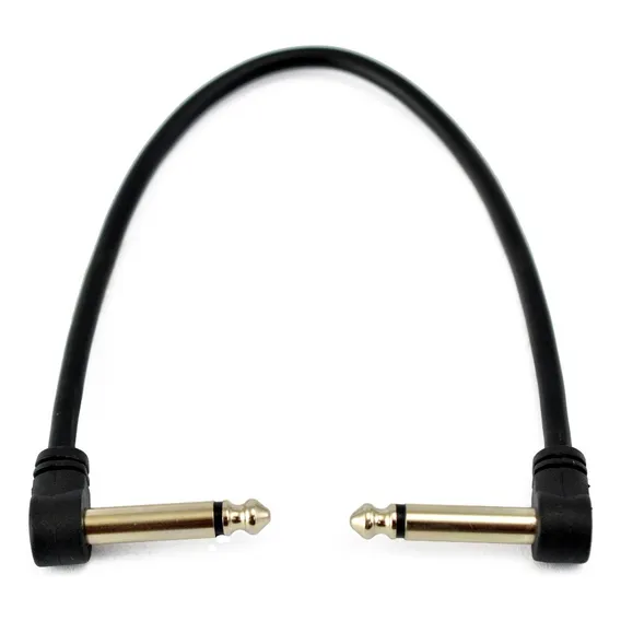 Cabo P10 L X P10 L Pedal Santo Angelo 15cm -- Rápido Cor Preto Foto 1