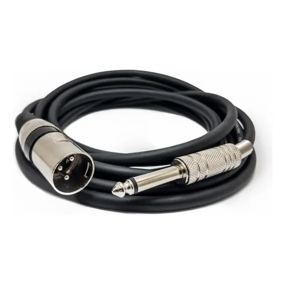 Cabo P10 Mono X 1 Xlr Macho Cannon Mono 1 Metro Foto 1