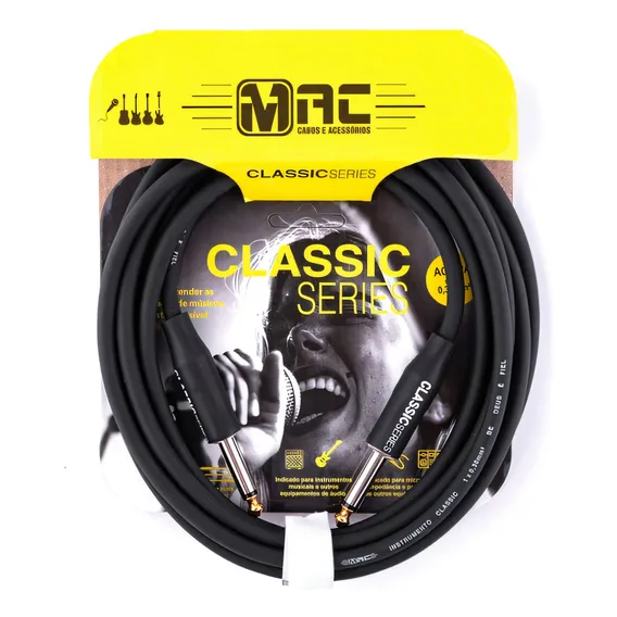 Cabo P10 p10 Profissional Mac Cabos Classic 3,05m 10ft Ic10b Foto 1