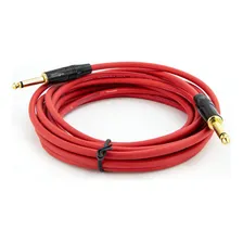 Cabo P10 Para P10 Mono Profissional - Vermelho 5 Mt Foto  mini 1