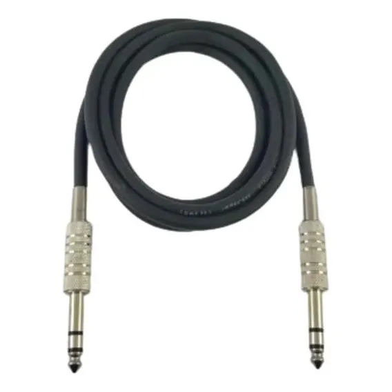 Cabo P10 Stereo X P10 Stereo 2 Metros - Balanceado - Niquel Foto 1