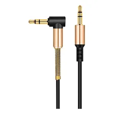 Cabo P2 Auxilar Audio Formato L90 Graus P2 X P2 Audio 3.5mm Foto mini  2