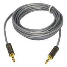 Cabo P2 Auxiliar 20m P2 + P2 Estéreo Plug Metal Blindado Foto mini 1