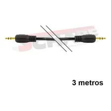 Cabo P2 Estéreo X P2 Estéreo 3m Dourado Foto mini 3