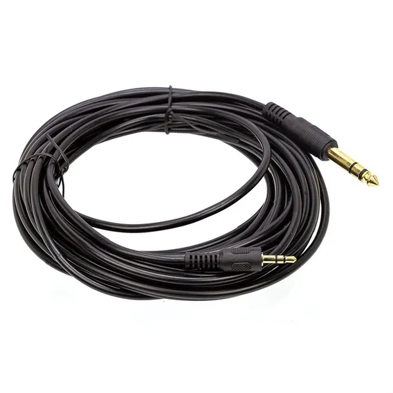 Cabo P2 P10 Estereo Profissional, Adaptador Mesa De Som 8mts Foto 1