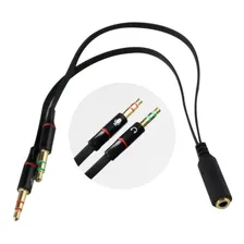 Cabo P2 Para 2 P2 Fone E Microfone Adaptador P2 Macho 2fêmea Foto  mini 1
