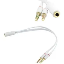 Cabo P2 Para 2 P2 Fone E Microfone Adaptador P2 Macho 2fêmea Foto mini 4