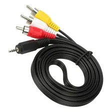 Cabo P2 Rca Av Auxiliar Adaptador Tv Box Audio Video Celular Foto mini 1