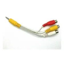 Cabo P2 St 4c + 3 Rca Fêmea 17cm Áudio E Vídeo Kit 5 Cabos Foto  mini 1
