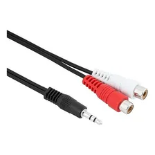 Cabo P2 Stereo Macho Para 2xrca Femea Niquel 1,8m Foto mini 1