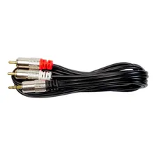 Cabo P2 Stereo Macho X 2 Rca Macho Profissional 1,80 Metros Foto mini 1
