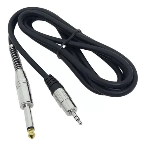 Cabo P2 Stereo P10 Stereo Metal Auxiliar Som Celular Foto 1