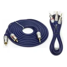 Cabo P2 Stereo + P2 Stereo Metal Profissional 5m Kit 3 Pçs Foto mini 3