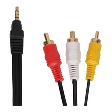 Cabo P2 X Av 3 Rca Tv Led Lcd Gps Dvd Receptores Áudio Vídeo Foto mini  3