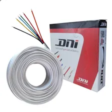 Cabo Para Alarme 6 Vias 6x50 0,20mm² Dni Br 100mts 100%cobre Foto mini 1