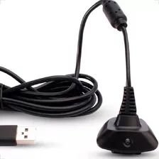 Cabo Para Controle Xbox 360 2x1 Carregador Bateria Cabo Usb Foto mini 2