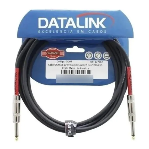 Cabo Para Guitarra Cabo Para Violão 3 Metros P10 Datalink Foto 1