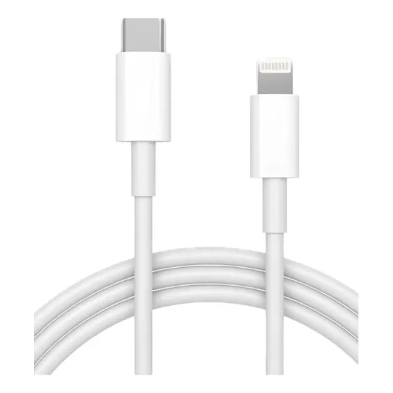 Cabo Para iPhone Usb-c Tipo C Lightning Carregamento Branco Foto 1