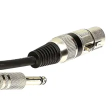 Cabo Para Microfone Xlr Fêmea X P10 Macho Preto 2m Foto mini 4