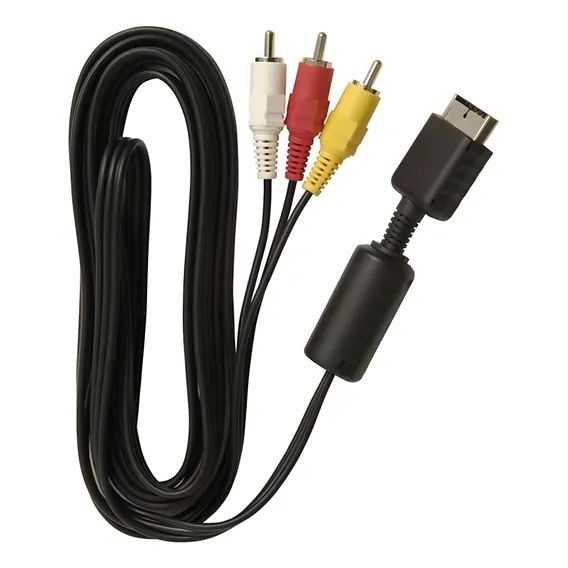 Cabo Para Play Station Ps3, Ps2, Ps1 Av (rca) Ăudio E VĂdeo Foto 1