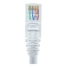 Cabo Patch Cord Cat5e 60cm Branco Injetado - Kit 20 Un. Foto mini  2