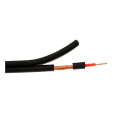 Cabo Philips Paralelo Estereo Blindado Rca 2x24 Awg Rolo 50m Foto  mini 1