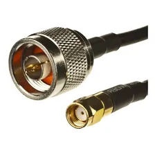 Cabo Pigtail Rgc58 N Macho + Sma Macho Reverso 50 Centimetro Foto  mini 1