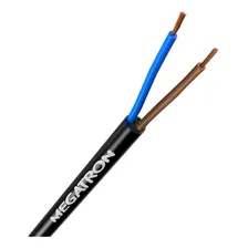 Cabo Pp 2x1 50 Metros Megatron Cabo Pp Flexivel 2x1mm 50m Cor Da Cobertura Preto Foto mini 1