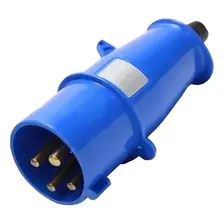 Cabo Pp 4 X 01.00mm 10mt + Plug Acopl 3p+t 16a Steck 1ºlinha Cobertura Preto Foto mini  3