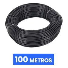 Cabo Pp ExtensĂŁo ElĂ©trica 2x2,5mm FlexĂvel Rolo - 100 Met Cobertura Preto Foto mini 2