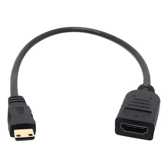 Cabo Rabicho Mini Hdmi P Hdmi Flexivel 1080p Câmera Filmador Foto 1