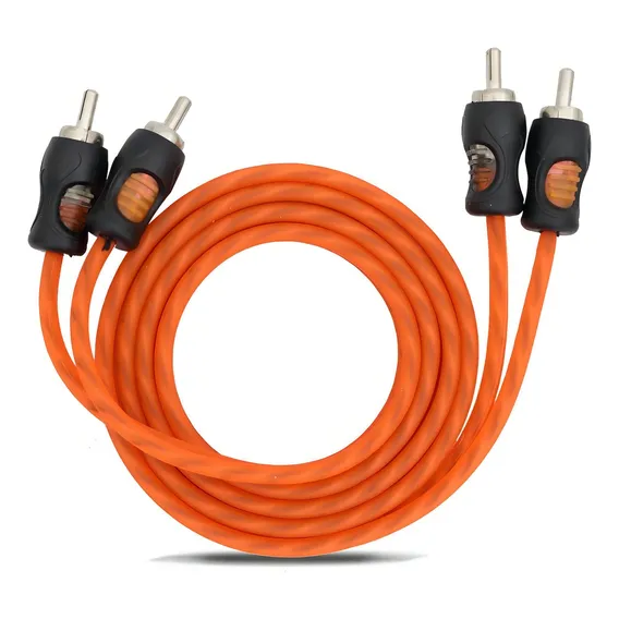 Cabo Rca 1 Metro Flexivel Laranja Marca Kx3 Foto 1