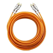 Cabo Rca 5 Metros Blindado Plug De Ouro Kx3 Foto mini 3