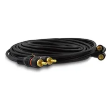 Cabo Rca Av Kx3 4 Machos FlexĂvel 5mm 5 Metros Preto Foto mini 4
