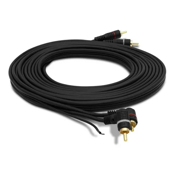 Cabo Rca Av Kx3 4 Machos FlexĂvel 5mm 5 Metros Preto Foto 1