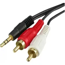 Cabo Rca Do 1 P2 Macho Em 2 2rca Wellmax Cabo Auxiliar P2 Macho X 2 Rca Preto Do 1.5m Foto  mini 1
