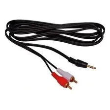Cabo Rca Do 1 P2 Macho Em 2 2rca Wellmax Cabo Auxiliar P2 Macho X 2 Rca Preto Do 1.5m Foto mini  2
