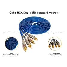 Cabo Rca Dupla Blindagem 5 Metros Foto mini 3