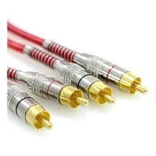 Cabo Rca Tech One Prime Plug Metal 5mm Blindagem 1 Metro Foto mini 4