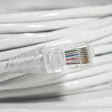 Cabo Rede 20 Metros Lan Internet Crimpado Rj45 Cat5e Branco Foto mini 2