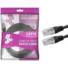 Cabo Rede Blindado 10m Ethernet Rj45 Cat5e Preto 10 Metros - 5+ Foto mini 1