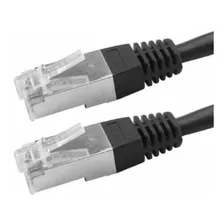 Cabo Rede Blindado 10m Ethernet Rj45 Cat5e Preto 10 Metros - 5+ Foto mini 3