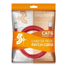 Cabo Rede Blindado 2m Ethernet Rj45 Cat6 Vermelho 2 Metros Foto mini 4