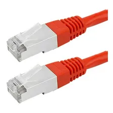 Cabo Rede Blindado 2m Ethernet Rj45 Cat6 Vermelho 2 Metros Foto mini 2