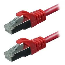 Cabo Rede Blindado 2m Ethernet Rj45 Cat6 Vermelho 2 Metros Foto mini 3