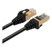 Cabo Rede Blindado 2m Patch Cord Ethernet Cat8 40gbps Foto mini 1