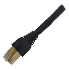 Cabo Rede Blindado Stp Cca Cat6 03mts Preto - Montado Foto  mini 1