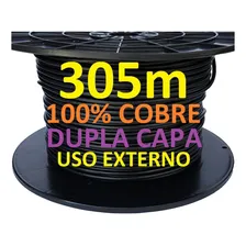 Cabo Rede Cat5e 305m 100% Cobre Uso Externo Dp Capa Connect Foto mini  2