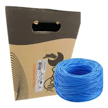 Cabo Rede Cat5e Azul 100% Cobre Cabomix 4 Pares 305 Metro Foto mini 1