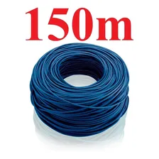 Cabo Rede Cat5e Azul Rolo 150m Cat5-e Cat-5e Metros Caixa Foto mini 3